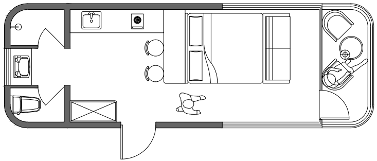 M30 Compact Series glamping pod - budget capsule cabin for campgrounds and staff housing