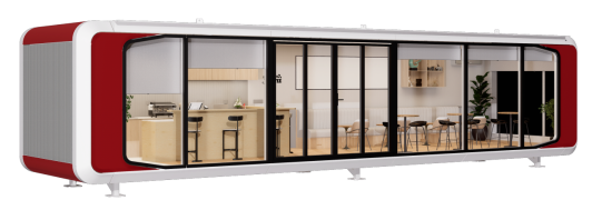 S45 Commercial Space Pod - mobile retail cabin for coffee shops and pop-up stores